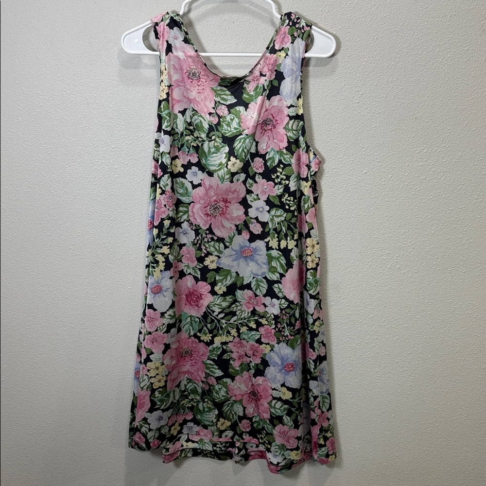 Vanity fit slip gown night‎ dress floral vintage nylon - Picture 4 of 6